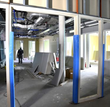 Nieuw gebouw klaar in februari Nieuw gebouw klaar in februari