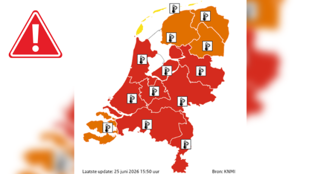 Vrijdag 26 juni: code rood
