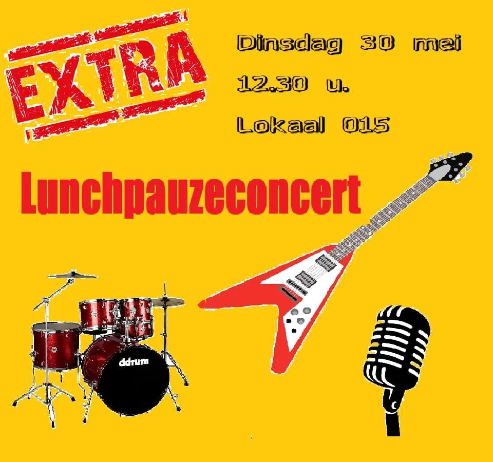 Alle broodtrommels verzamelen! Wegens succes is er morgen een EXTRA #lunchpauzeconcert. Twee woorden: be there! See you in lokaal 015! #echtashram